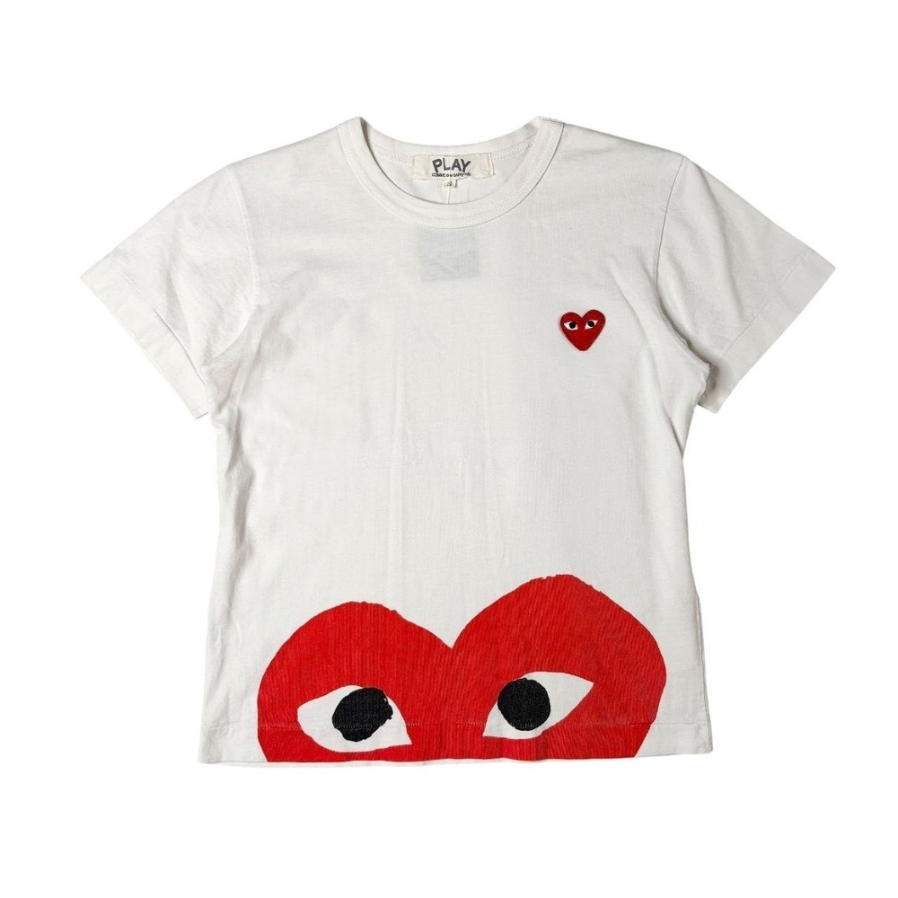 Comme des Garcons PLAY half heart logo tee